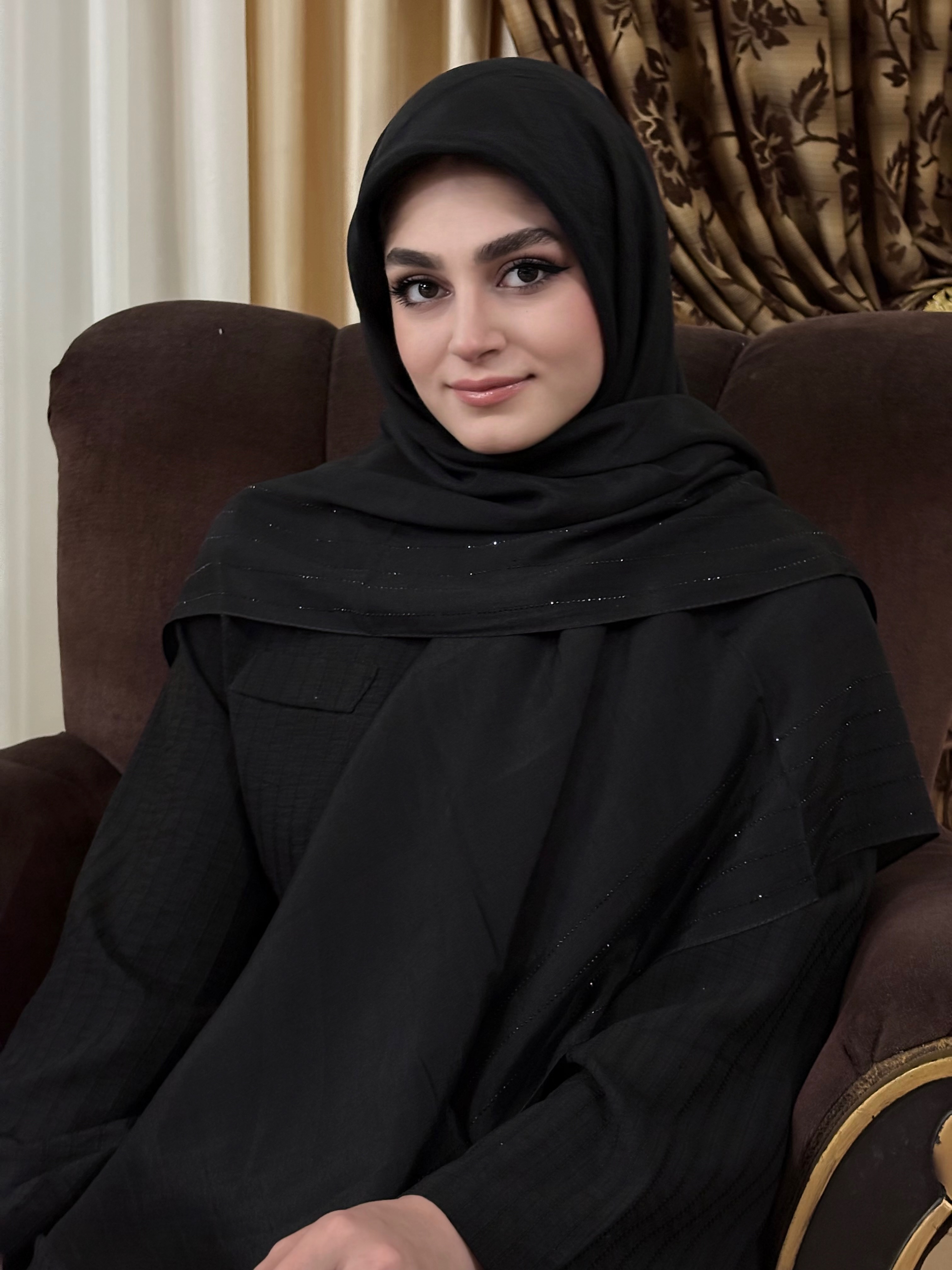 روسری نخ وال اسلپ مشکی نگین مشکی قواره۱۳۰
