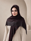 روسری نخ ابریشم ژاکارد لمه قواره۱۴۰طرح پلنگی